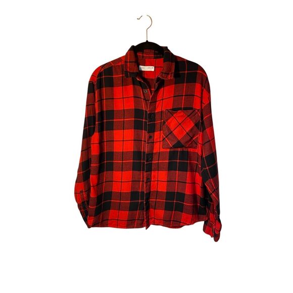 Zara boys, buffalo check, print, long sleeve flannel shirt, 13/14 - Picture 2 of 4